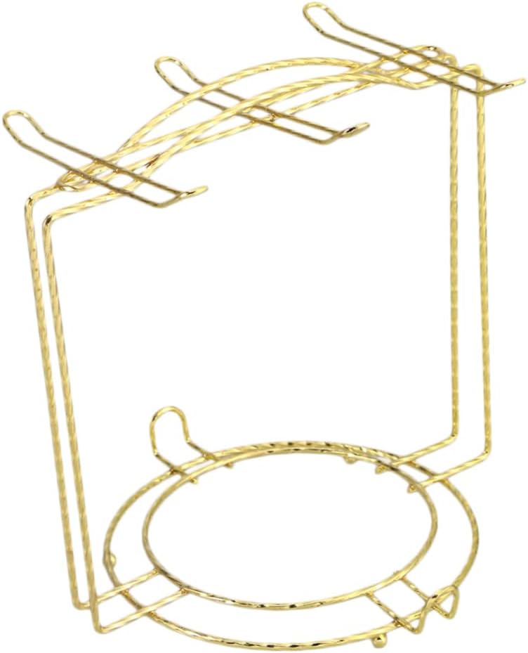 Stainless Steel Cup Rack for 4 Cups and 6 Plates Kitchen Counter Organizer Space-Saving Design for Home and Office