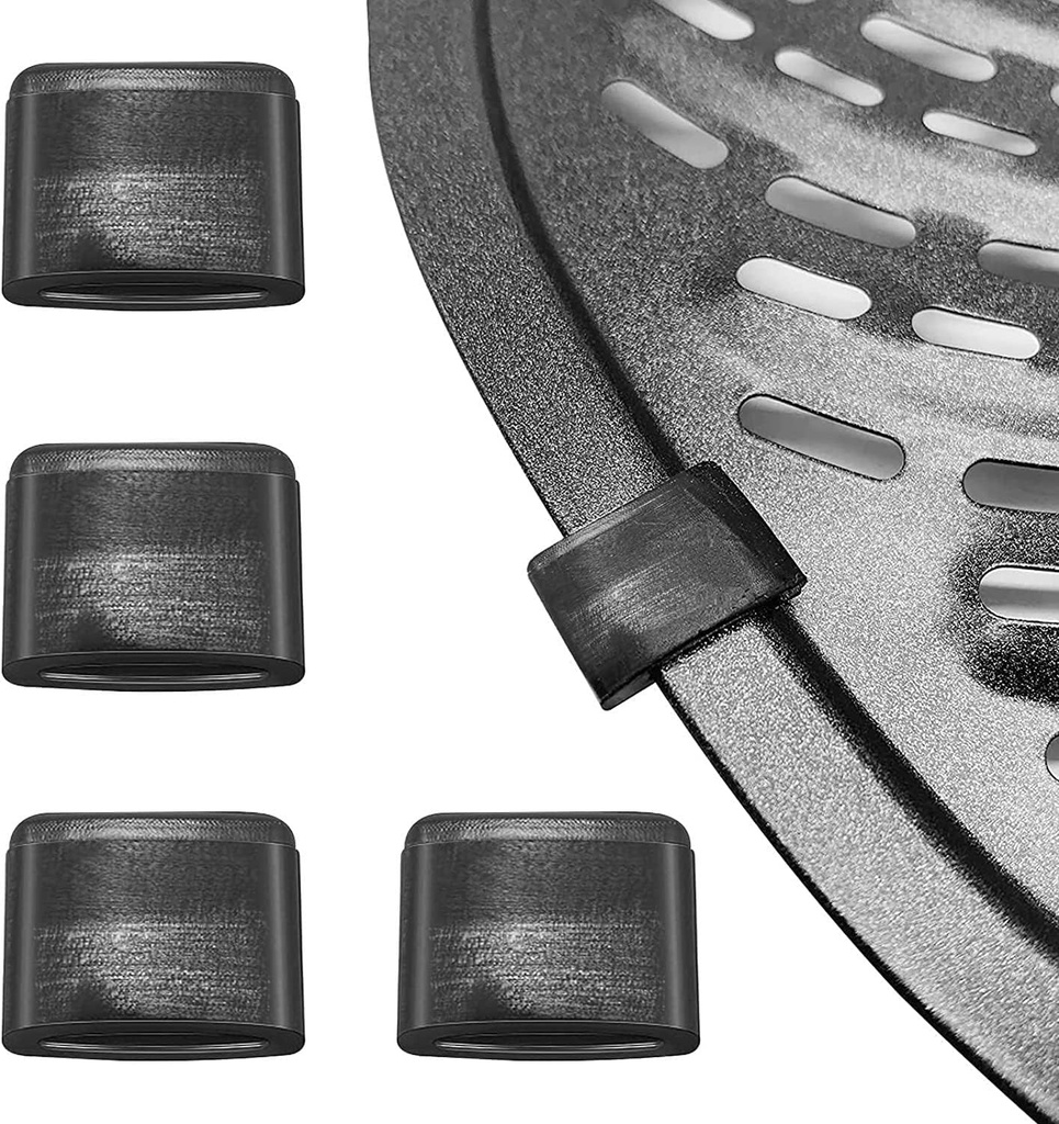 Air Fryer Replacement Parts, 4 Pieces Premium Silicone Bumpers for Chefman, Gowise, Power XL, Dash, Emeril, Lagasse and Other 3.7QT, 5QT Round Air Fryer Trays