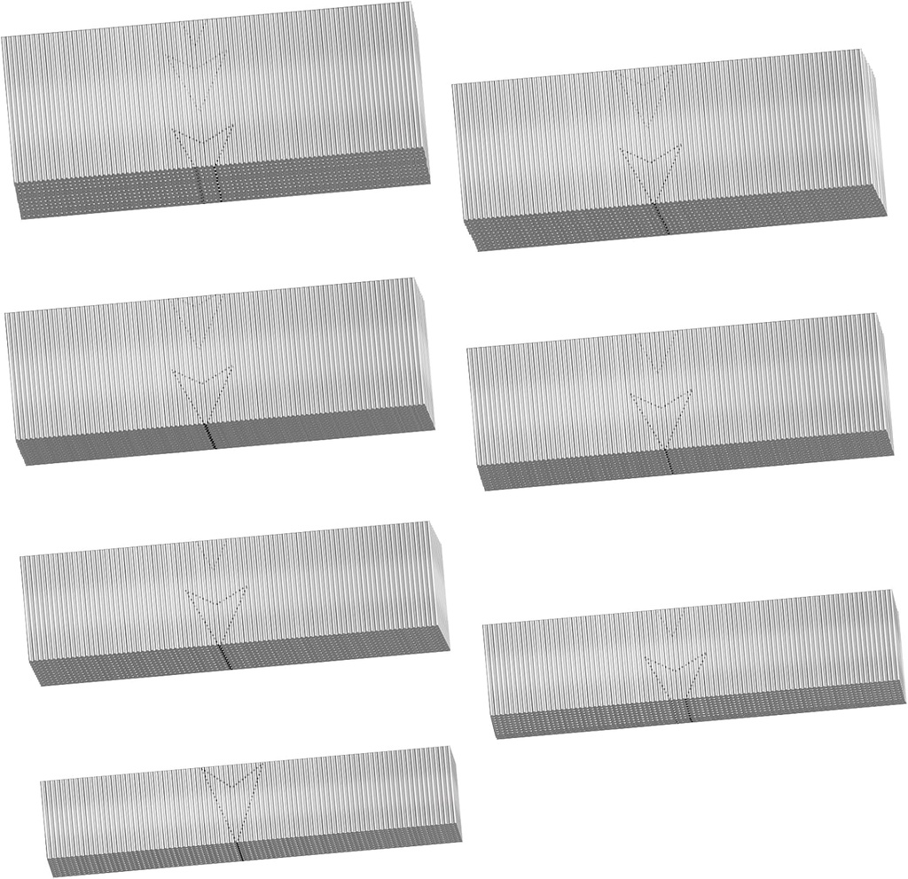 7000PCS 23 Gauge Pin Nails, Assorted 7 Sizes Electro-Galvanized Headless Pinner Nails, Pin Nails for Molding Cabinetry Building