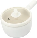 2L Electric Hot Pot Cooker Multifunctional Non-Stick Skillet for Noodles Smart Electric Cooking Pot for Dormitory Home Kitchen Use