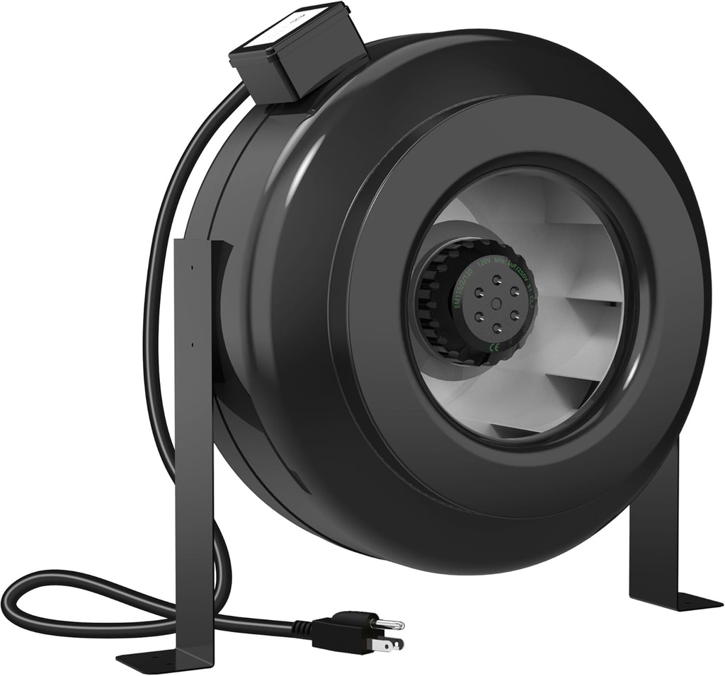 12 Inch Inline Duct Fan, 942 CFM Inline Fan Duct Exhaust Fan Constant Speed for for Grow Tent, Indoor Garden Ventilation, ETL Listed