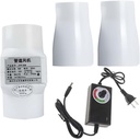 Variable Speed Inline Fan, Grow Ventilation Fan with Duct with Controller, Silent, Safety Pro, Energy Efficient, for Ventilation & Air Exchange(50 mm to 40 mm,Speed Governor)
