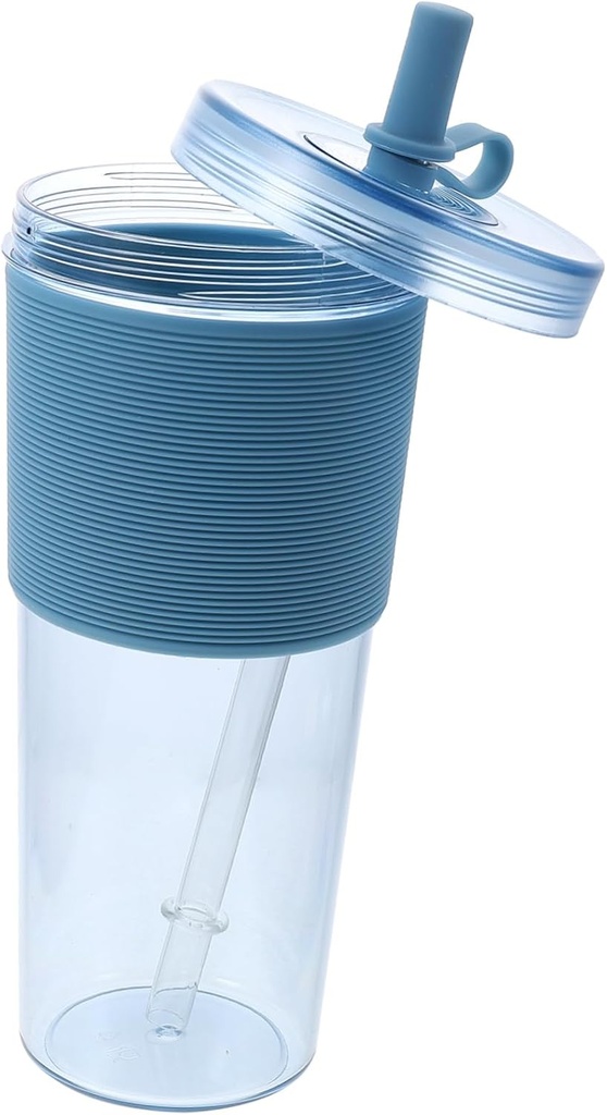 Portable Large Water Cup with Straw Convenient Summer Drinking Tumbler for Juice Cold Beverages Durable Leakproof Design Outdoor Everyday Use