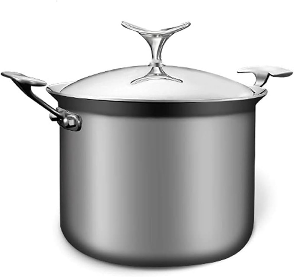 Stockpot/Stockpot Stainless Steel Stockpot - 316 Food Grade Stainless Steel Heavy Duty Stockpot Stewpot Slow Cooker - Thickened Deep Stockpot with Lid Sauce Pot Steel (