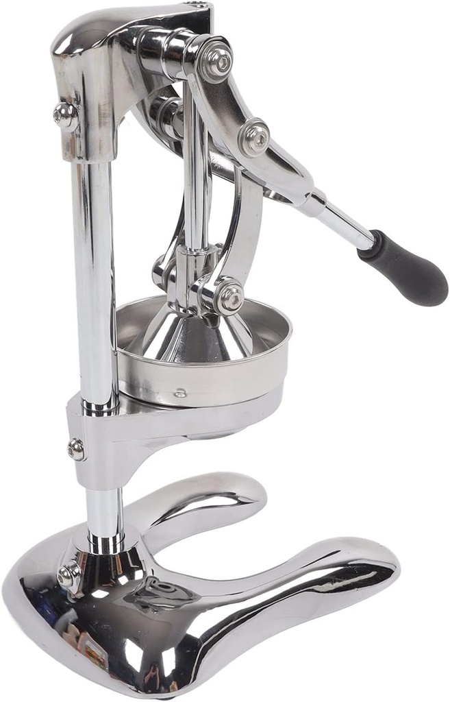 Commercial Grade Manual Hand Press Fruit Squeezer, Heavy Duty Stainless Steel Citrus Lemon Orange Juicer for Home Kitchen Use, Just Pull Down Handle, Stable U Shaped Base