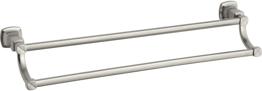 Kohler K-16253-BN Margaux 24" Double Towel Bar Vibrant Brushed Nickel