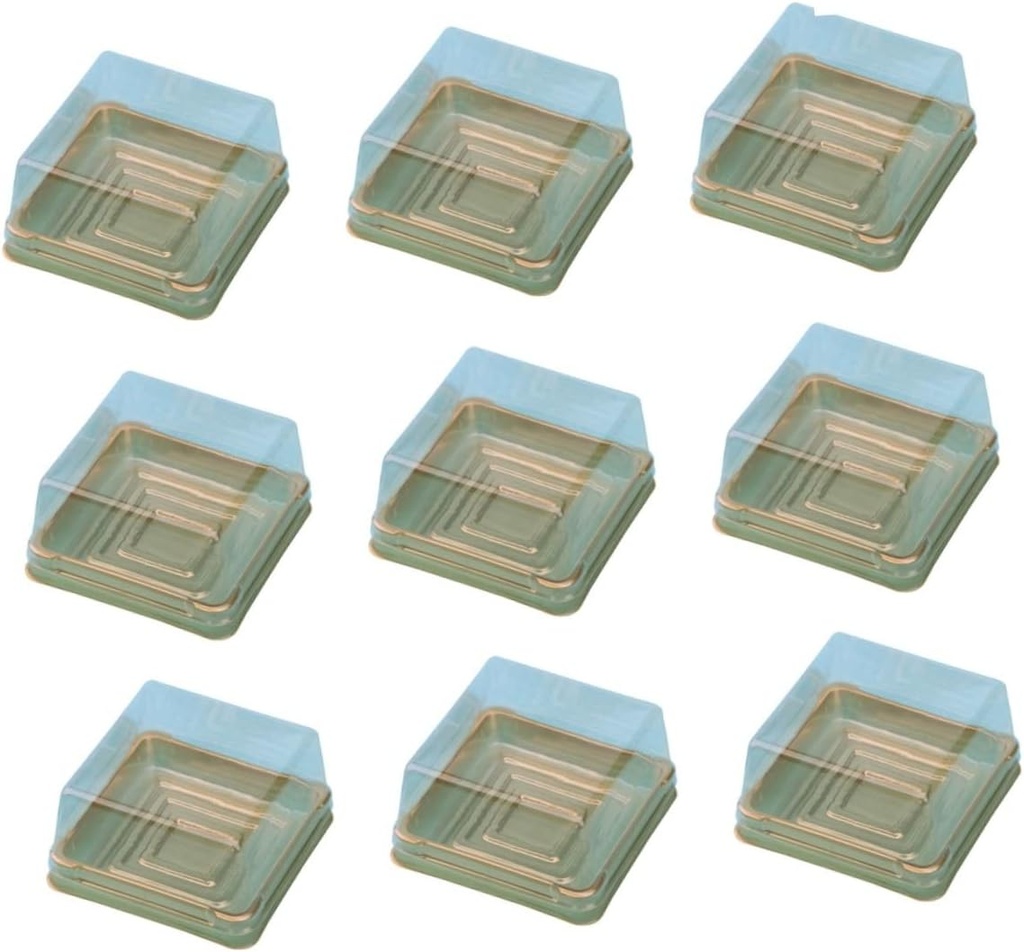 50 Pcs Boxes Cake Boxes Cake Containers with Lids Moon Cake Container Jumbo Muffin Liners Cake Stand with Dome Moon Cake Tray Packaging