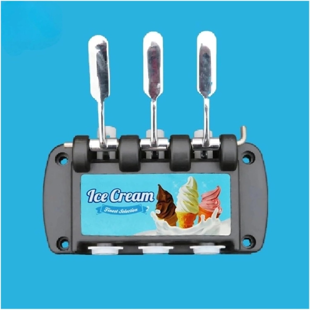 Full Replacement Set of Front Panel Block Discharge Valve Head Face Plate Soft Ice Cream Maker Accessory