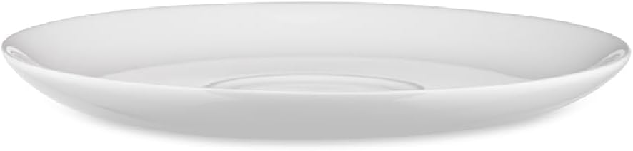 Alessi AGV29/79 All Time - Saucer for Teacup, Bone China, White, Set of 4