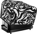 Oven Cover Kitchen Bread Machine Protector,4 Slice Toaster Cover For Home,Fingerprint Coaster Cover,Kitchen Small Appliance,Leopard And Zebra 2