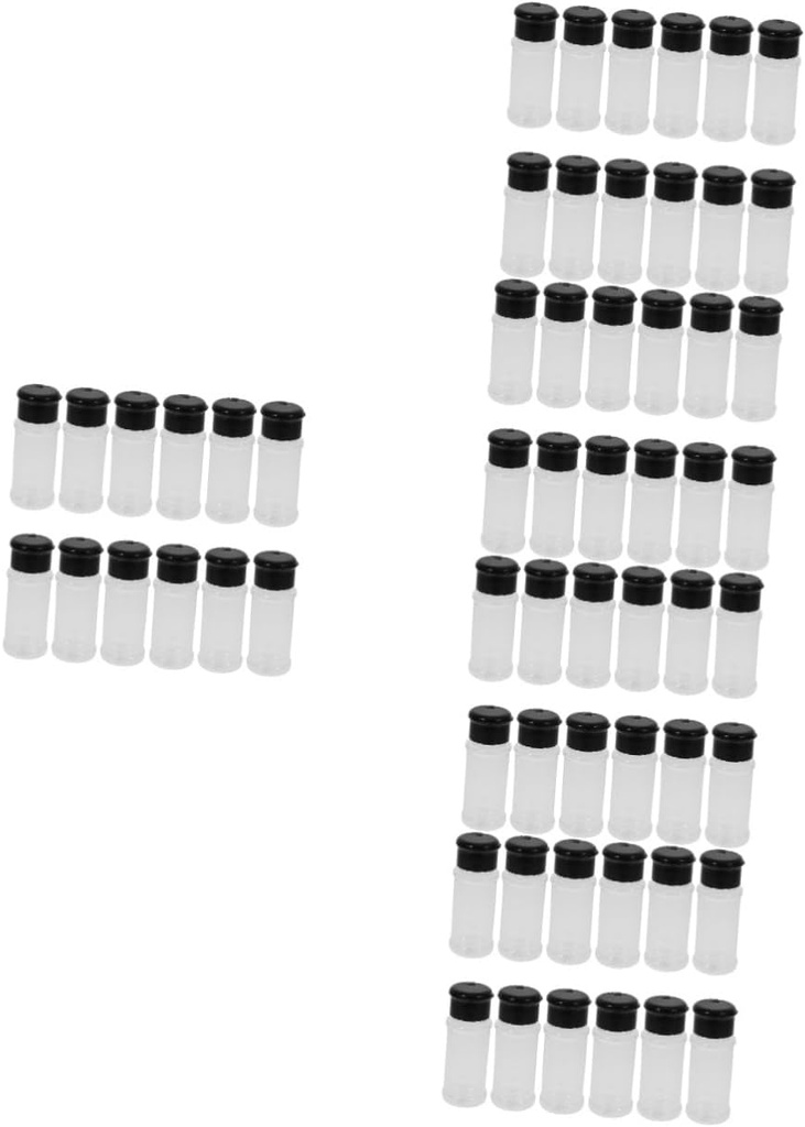 60pcs Spice Jar Cap Seasoning Dispenser for Kitchen Airtight Storage Bottles to Preserve Freshness and Flavor for Storing Pepper and Condiments