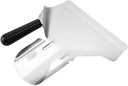 Stainless Steel Food Shovel for Fries Popcorn and Ice Essential Kitchen Scoop for Parties and Buffets and Practical Cooking Gadget