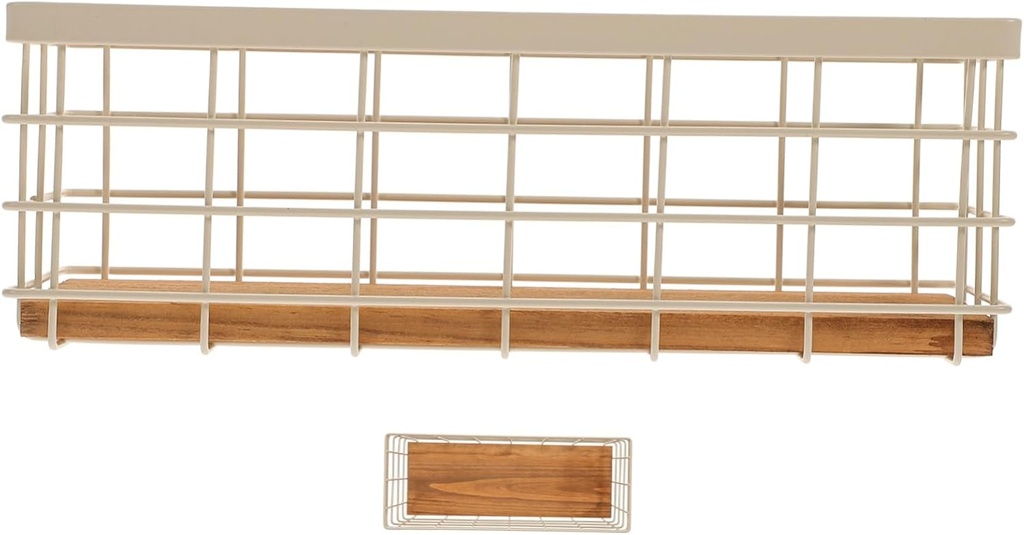 Iron Wire Basket Storage Organizer Bin Decorative Metal Storage Bins Dual Handles for Home Kitchen Bathroom Versatile Hanging for Clothes and Sundries