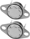 2Pcs Thermostat Fuse Fit for GE KSD201 70 Microwave, 250V 10A 70°C Thermal Fuse Temperature Control Switch Normally Closed for Oven Water Heater
