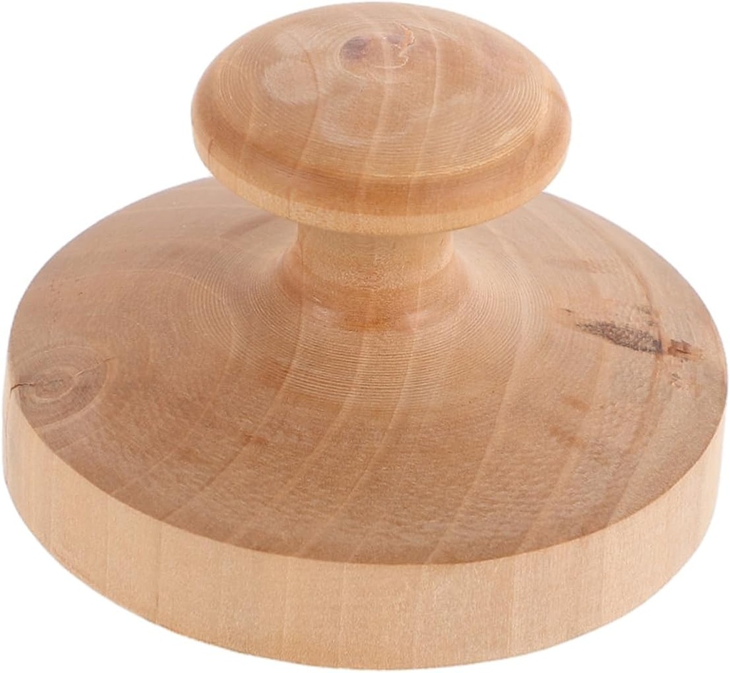 Wooden Tortilla Press for Homemade Flatbreads Chapati Maker 10-Inch Dough Squeezer Essential Kitchen Tool for Tacos and Meat Pies