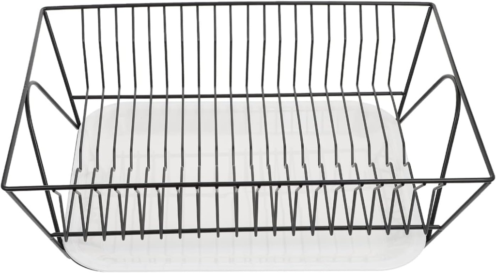 Stainless Steel Kitchen Storage Rack with Drainboard Vertical Draining Plate Holder Sink Shelf Organizer for Bowls and Dishes Design for Kitchen and Bathroom