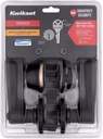 Kwikset SmartKey Security Venetian Bronze Lever and Single Cylinder Deadbolt KW1 2-3/4 in.