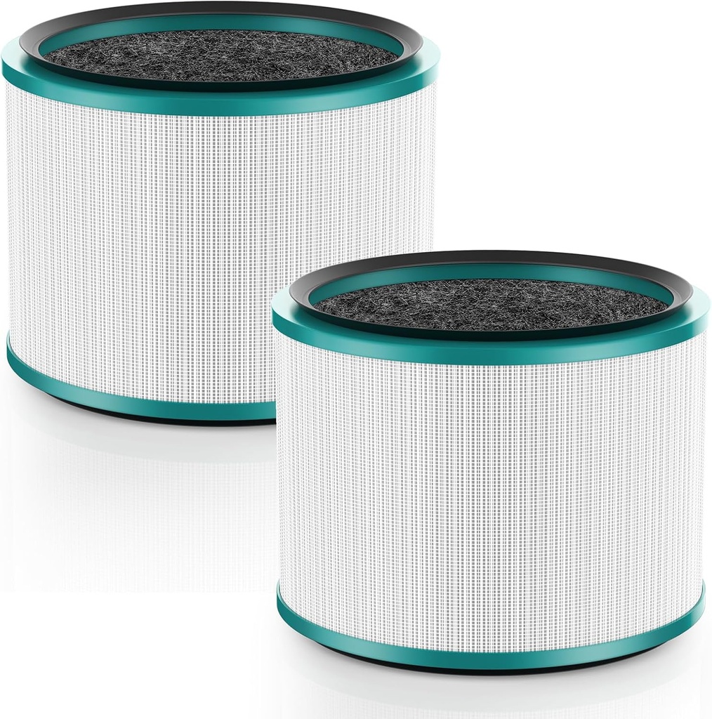 2 Pack Air Purifier Filter Replacements for Dyson HP01, HP02, DP01 Desk Purifiers. Compare to Part # 968125-03 - Compatible with Dyson Pure Hot Cool Link Air Purifier Filter Replacement.