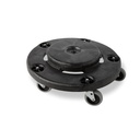 Rubbermaid Commercial Products BRUTE Dolly Black Fits 20 gallon, 32 gallon, 44 gallon, and 55 gallon BRUTE Containers, for Restaurants/Back of House/Offices/Warehouses/Airports/Commercial Environments