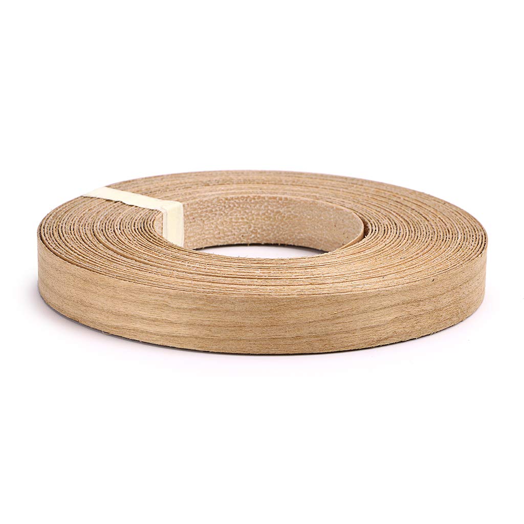 Skelang Cherry 3/4" x 50' Roll Wood Veneer Edge Banding Preglued Iron-On with Hot Melt Adhesive Edgebanding Flexible Wood Tape