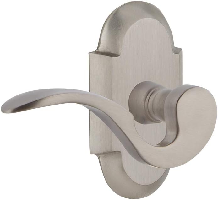 Nostalgic Warehouse Cottage Plate Single Dummy Manor Lever in Satin Nickel