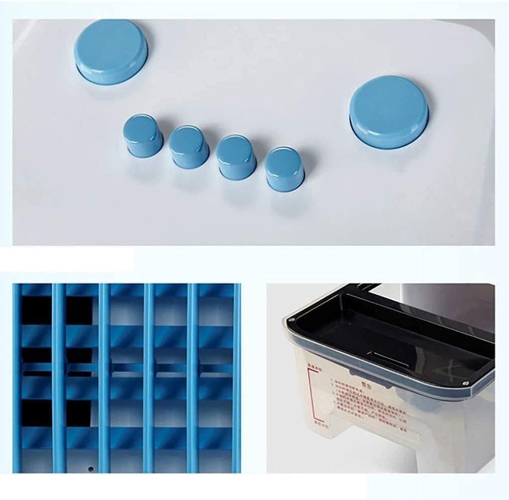 Compact Air Cooler & Evaporative Conditioner, 3-Speed Fan with Humidifier & Purifier, Quiet Portable AC Unit for Home, Office, & Dry Climates