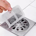 30Pcs Disposable Shower Drain Cover Hair Catcher 4" X 4" Square Shower Drain Mesh Stickers Flat Floor Drain Sticker for Bathroom, Laundry, Bathtub, Sink Adhesive Window Screen Repair Tape Kit