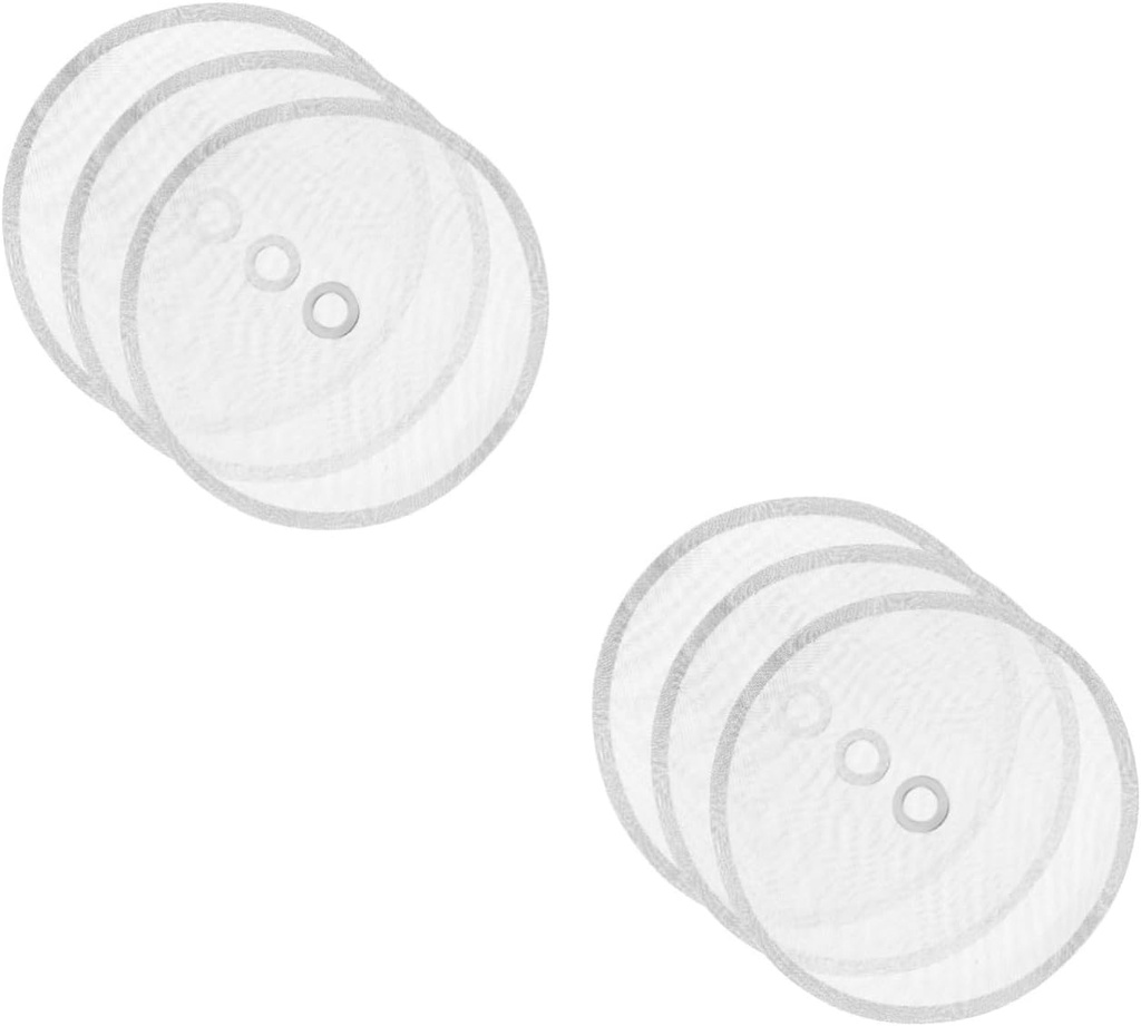 PRETYZOOM 6pcs Coffee Pressing Filter Reusable Stainless Steel Espresso Filter Screens for Coffee Tea Brewing for