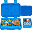 Bento Lunch Box for Kids, 6 Compartments BPA Free, Dishwasher Safe Toddlers Back to School Snack Bento Lunch Containers Boxes, Ideal Portion Sizes for On-the-Go Meal, Ages 3+, Girls, Boys, School