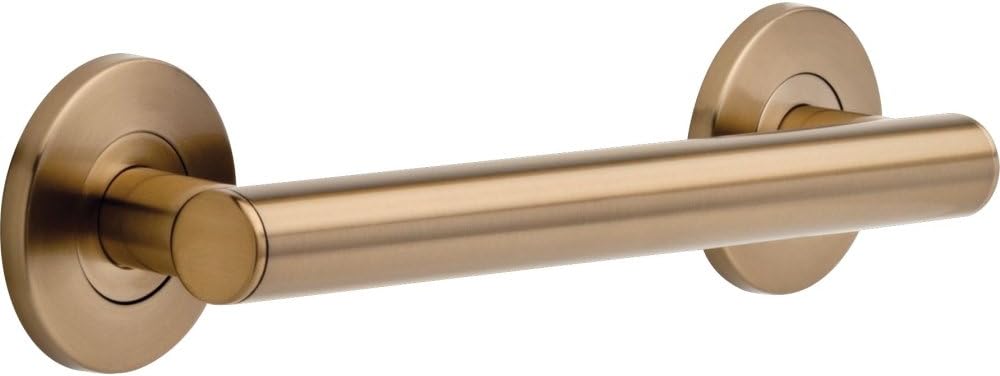 DELTA FAUCET 41812-CZ Contemporary 12" Grab Bar with Concealed Mounting, Champagne Bronze Champagne Bronze