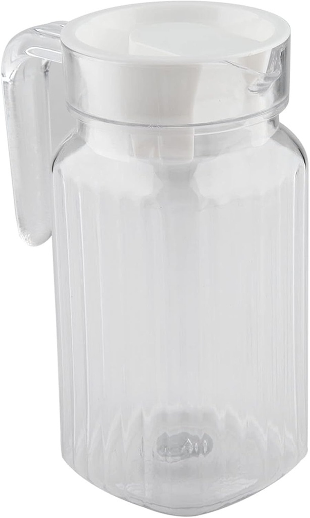 Bottle Acrylic Jug Striped Shaker for Pot with Drink Pot for Cold Water Pot Transparent Product for for Jug Product Name for Pitcher Iced Tea Glasses (500ML)