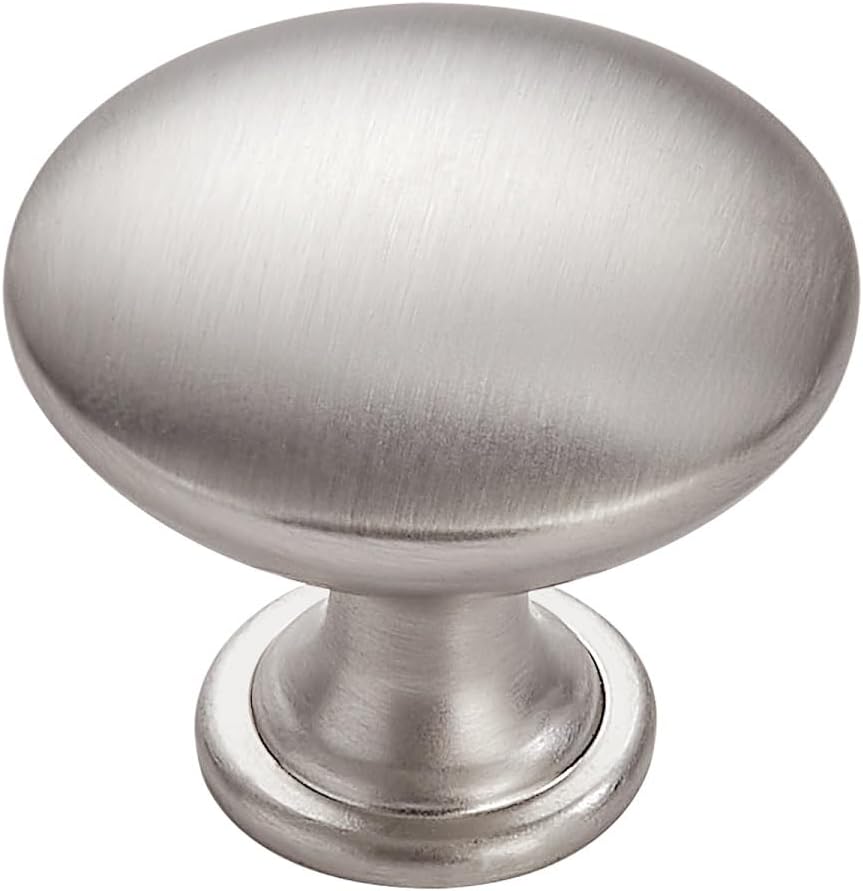 10 Pack Kitchen Cabinet Knobs Solid Drawer Knobs Dresser Knobs Brushed Nickel Drawer Pulls Round Cabinet Door Knobs Silver Drawer Handles
