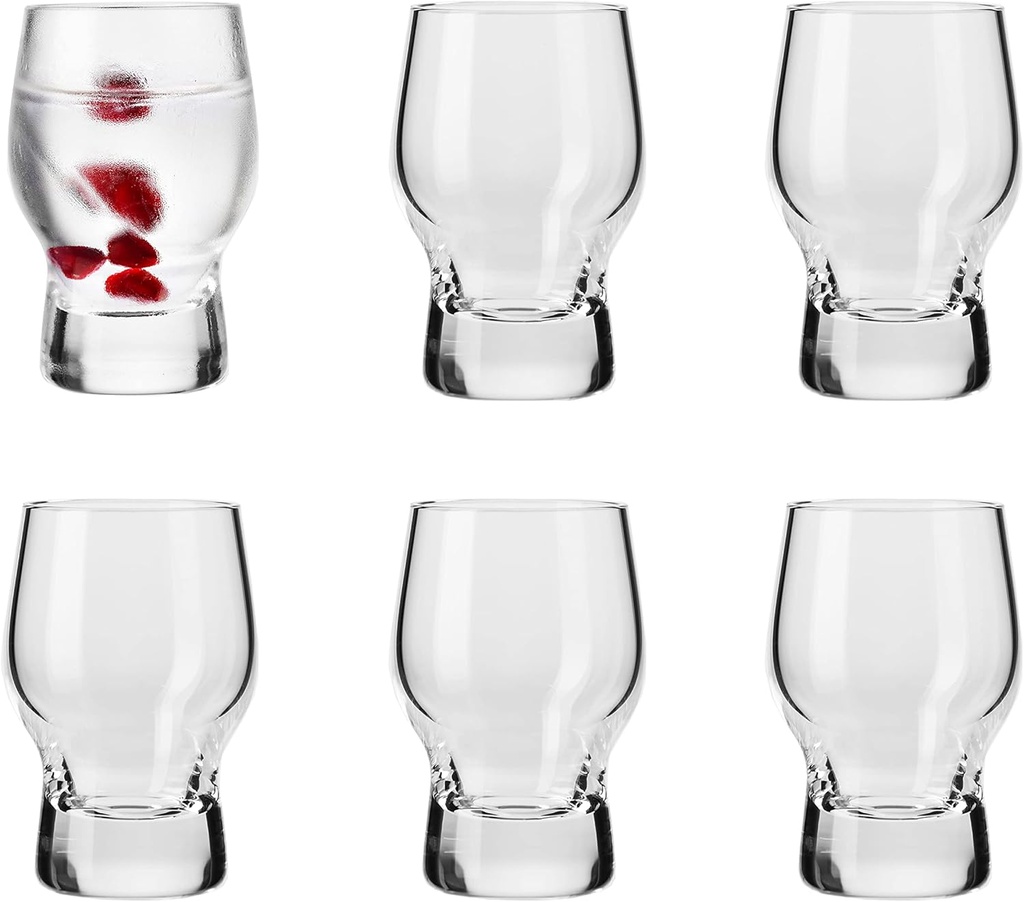 Barski Shot Glass - Liquor Glasse - Set of 6 Glasses - Crystal Glass - 1.7 Oz. - Use it for - Liquor - Whiskey - Vodka - Cordial -Very Durable