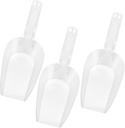 3pcs Multi-functional Acrylic Ice Scoops Flour Shovels Ergonomic Handle for Easy Scooping of Ice Flour Nuts and More Kitchen Tools for Home Use
