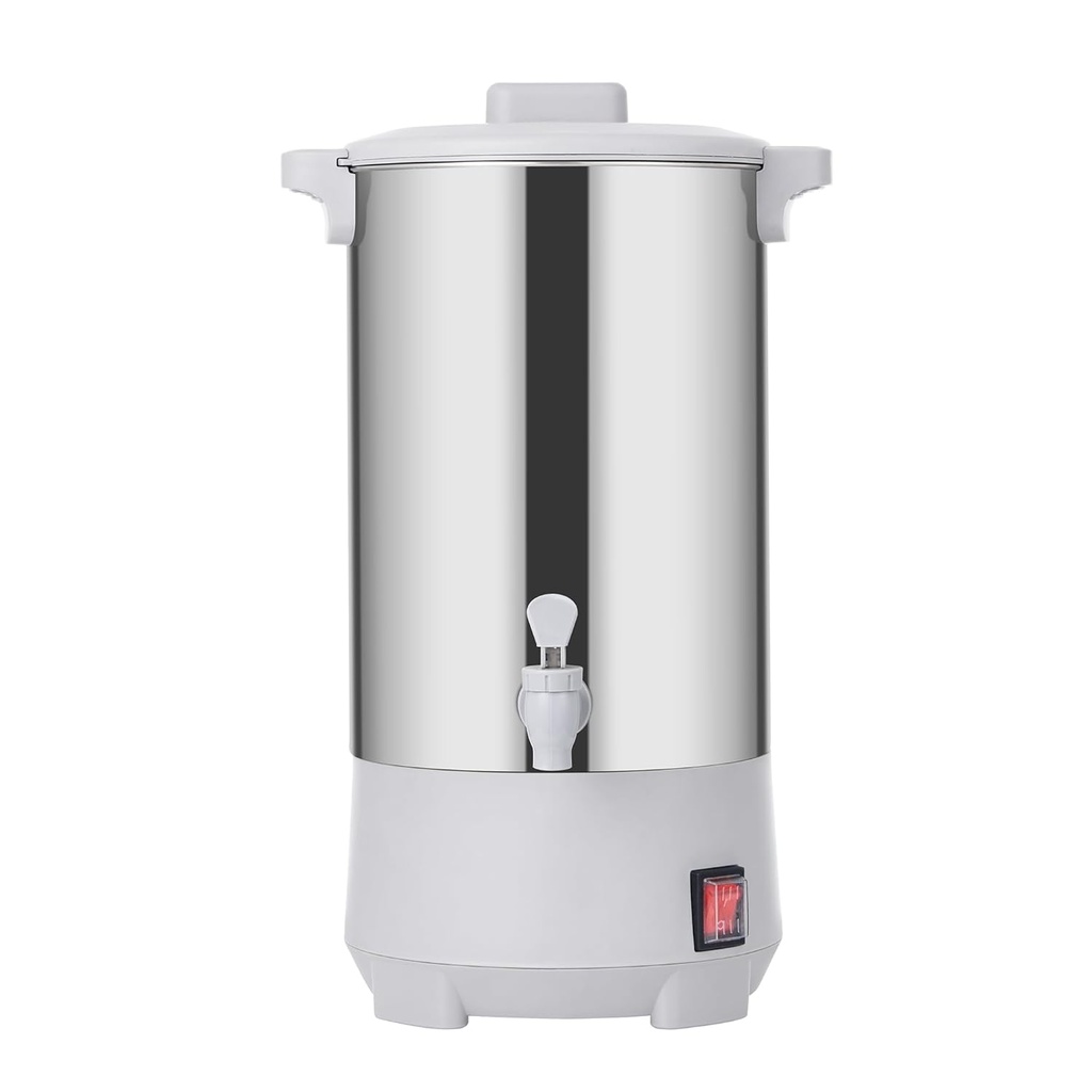 SYBO SR-CP35C Commercial Grade Stainless Steel Percolate Coffee Maker Hot Water Urn for Catering, 30-Cup, 3.5L, Grey