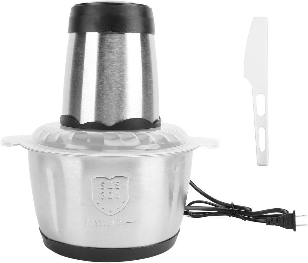 Meat Grinder Electric, 2L Food Processor Meat Blender 300W Copper Motor Food Chopper for Meat, Vegetables, Fruits and Nuts