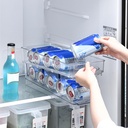Soda Can Organizer for Refrigerator, Double Layer Fridge Can Dispenser Automatic Rolling Beverage Can Holder Storage Dispenser for Fridge, Pantry