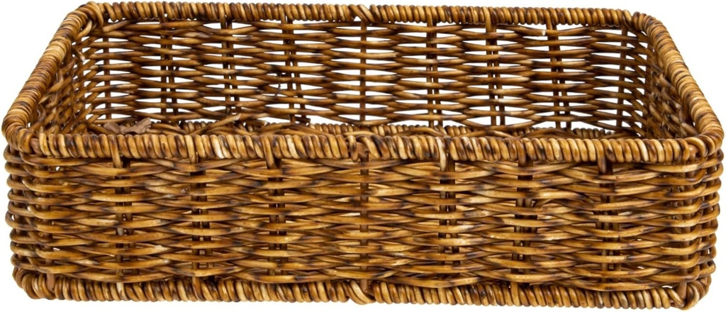 Kitchen Multi-purpose Basket Condiment Jar Storage Boxes Woven Utensil Basket