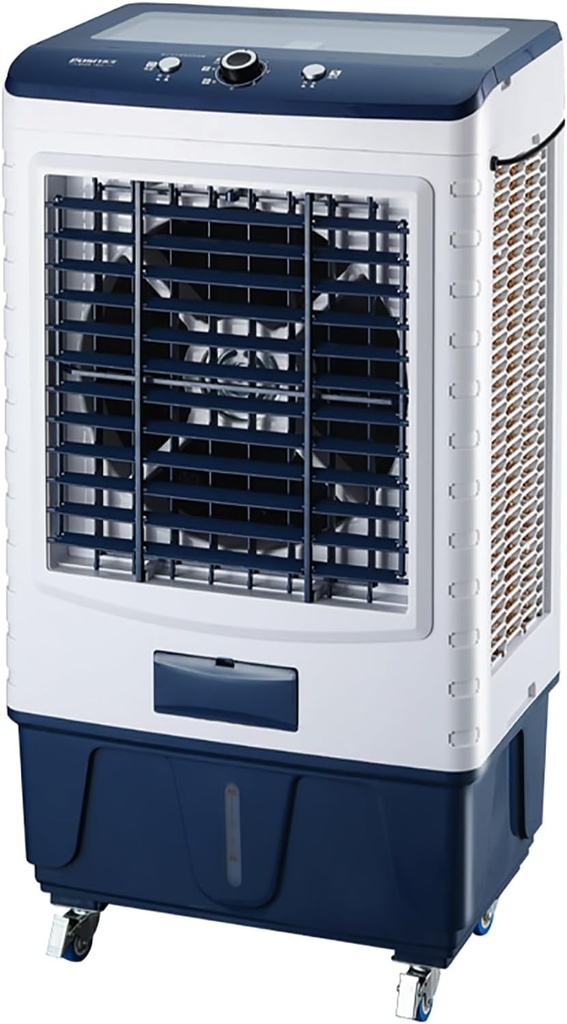 Evaporative Air Cooler, 6500 CFM Swamp Cooler Conditioners with Large Tank, Outdoor Air Conditioner with Ice Packs, 4-IN-1 Portable Evaporative Cooler with 3 Speeds for Outdoor Use(60*42*128cm/24*16.5