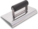 MARSHALLTOWN QLT Stainless Steel Hand Edgers, Plastic Handle, 203mm Length, 102mm Width, 3mm Radius, 6mm Lip, Made In The USA, CE516SP