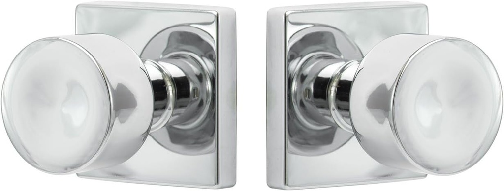 Sure-Loc Hardware BG101-SQ 26 Bergen Square Passage Knob, Polished Chrome