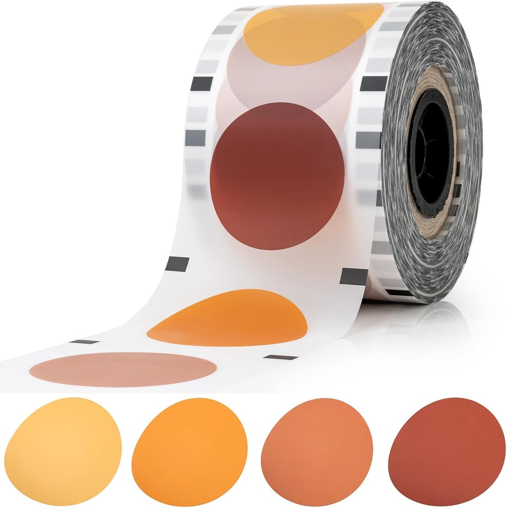 WYZworks Cup Sealer Film, Matte White 4 Brown Tones Lid Seals 3275 cups per roll @ 90mm-105mm, for Milk Tea, Coffee & Autumn Fall Seasonal Drinks Bubble Boba Beverage Sealing Film for PP Plastic Cup