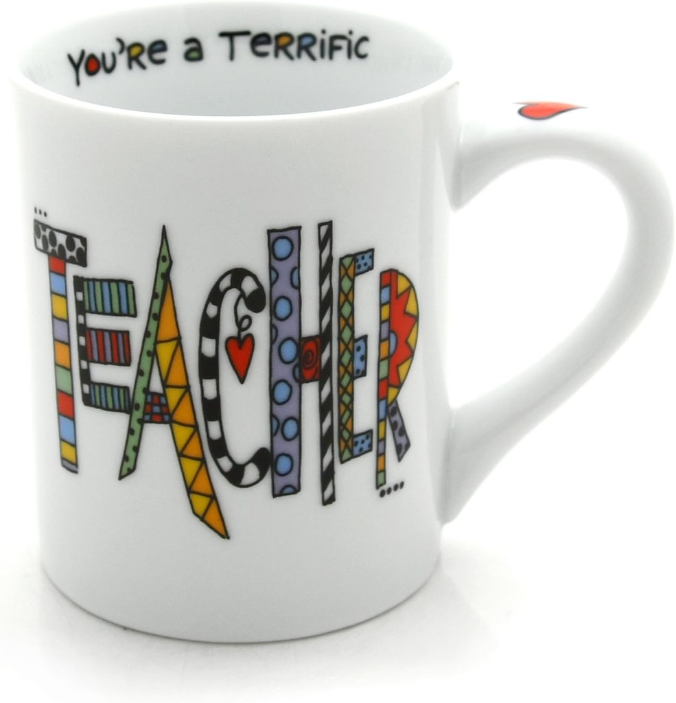Our Name is Mud “Cool Teacher” Porcelain Mug, 16 oz.