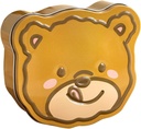 Veemoon Bear Shape Tinplate Candy Jar Cookie Storage Container Lid for Holidays Treats