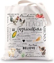 JNIAP Agriculture Teacher Tote Bag Agriculture Teacher Gift AG Education Gifts AG Professor Shoulder Bag