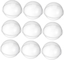 OUNONA 10pcs Transparent Round Cake Containers Portable Ball Shape Mousse Boxes for Cake Storage and Decoration Lightweight Plastic Spherical Dessert Holders