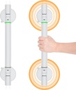 Shower Handle 18 Inch Grab Bars for Bathtubs and Showers Suction Bar Handles - Thickened Suction Cup Heavy Duty Safety Bathroom Rails Aid for Seniors, Elderly, Handicap - Wall & Toilet Support (2pack)