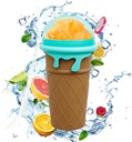 NUFR Slushie Maker, Large Capacity Magic Quick Frozen Smoothies Cup, Cooling Cup, Double Layer Squeeze Slushy Maker, Homemade Milk Shake Ice Cream Maker, DIY for Children and Family