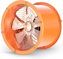 Ventilation Fan High-Speed Inline Duct Ventilation Fan Industrial Exhaust Fan Household Kitchen Ventilator 16-inch Commercial Powerful Vent Fan, 280W Ventilating Fan,