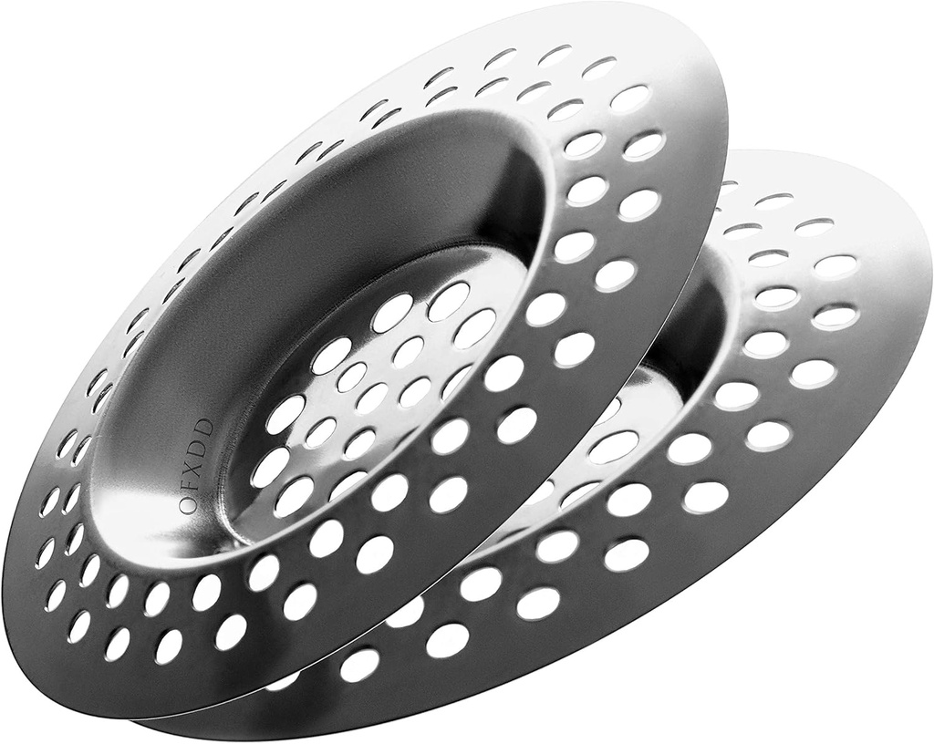 Hair Catcher Metal, Bathroom Sink Strainers, Pop Up Drain Protector, Drain Hair Catcher 3", Bathroom Sink Drain Cover (Pack of 2)